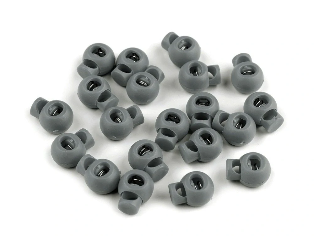 Brzdička kulatá 15x19 mm - šedá