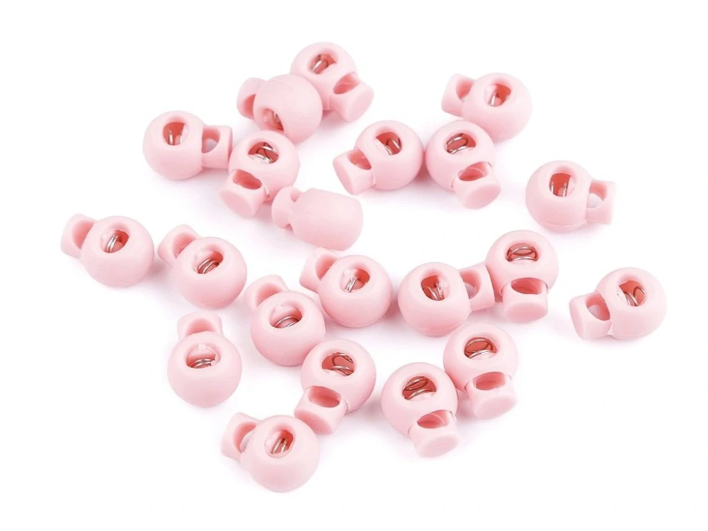 Brzdička kulatá 15x19 mm - růžová světlá