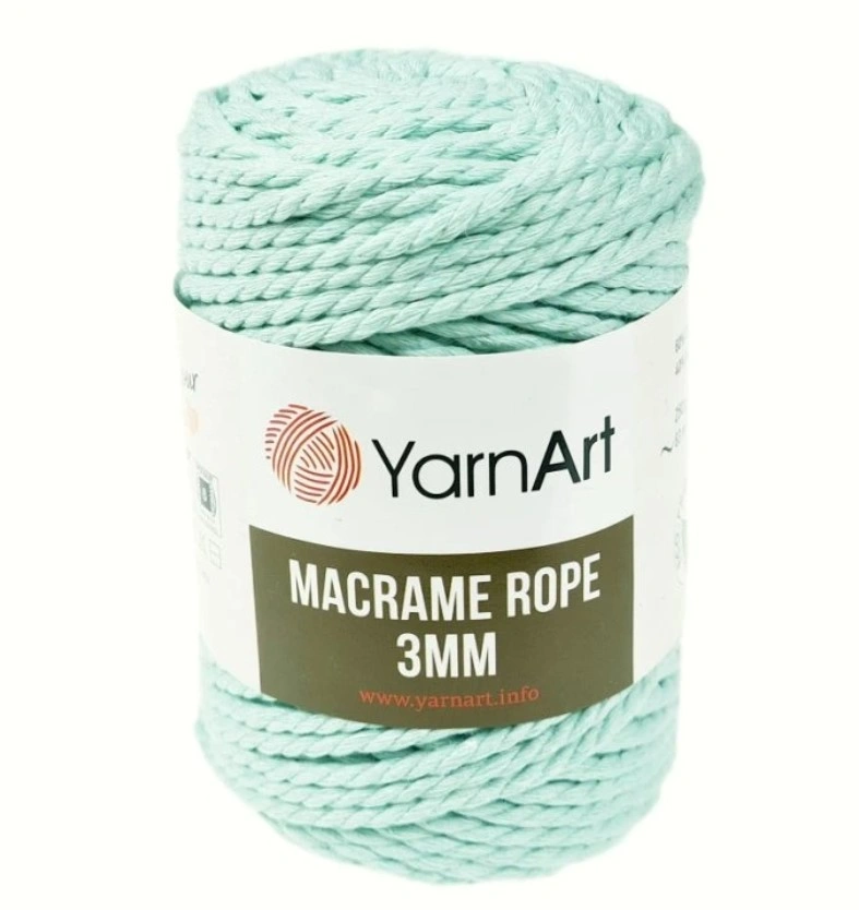 Příze Macrame Rope 3 mm / 775 - mentol
