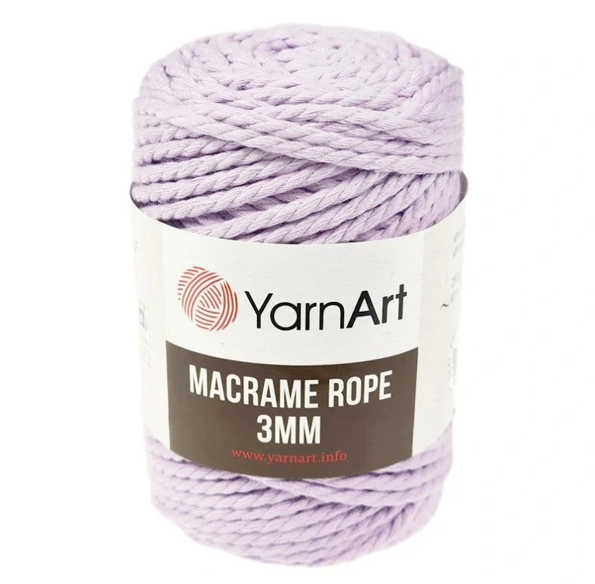 Příze Macrame Rope 3 mm / 765 - světle fialová