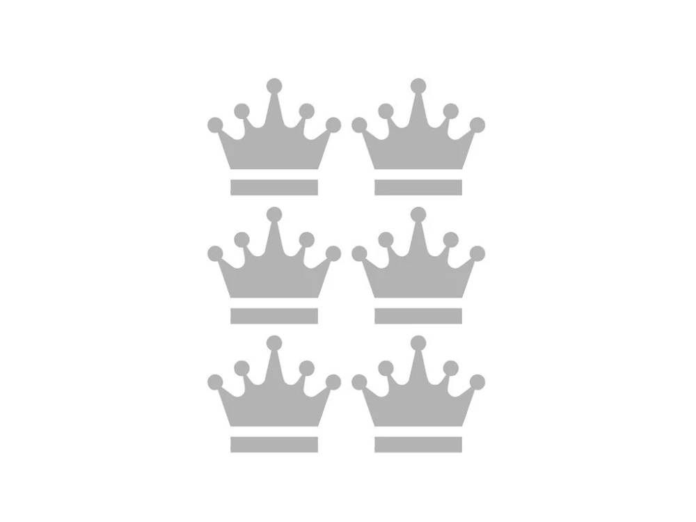 Reflexní nažehlovací potisk - korunka (6 kusů)