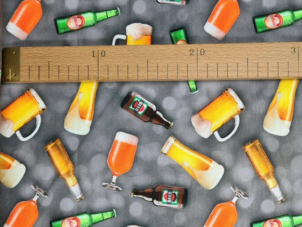 Jednolícní elastický úplet DIGI - Pivo