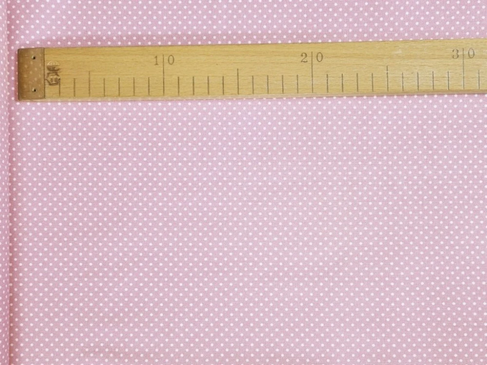 Bavlněné plátno - Puntíky 2 mm na starofialové