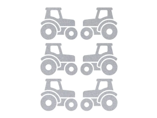 Reflexní nažehlovací potisk - traktor I (6 kusů)