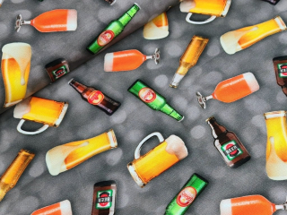 Jednolícní elastický úplet DIGI - Pivo