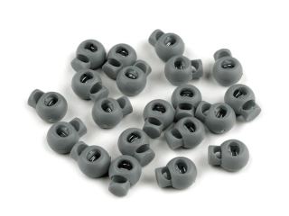 Brzdička kulatá 15x19 mm - šedá