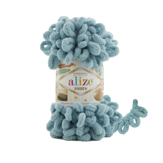 Příze Puffy / 414 - šedomodrá