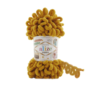 Příze Puffy / 02 - okrová