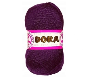 Pletací příze Dora / 060 - tm. fialová