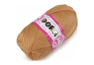 Pletací příze Dora / 099 - světle hnědá