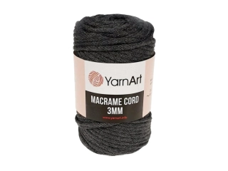 Macrame Cord 3 mm / 758 - tmavě šedá