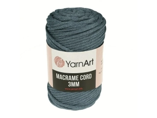 Macrame Cord 3 mm / 761 - šedomodrá