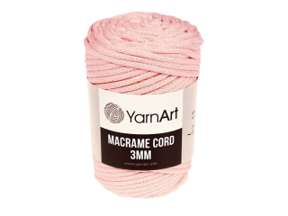 Macrame Cord 3 mm / 762 - růžová