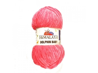 Pletací příze Dolphin Baby / 80324 - růžová sytá
