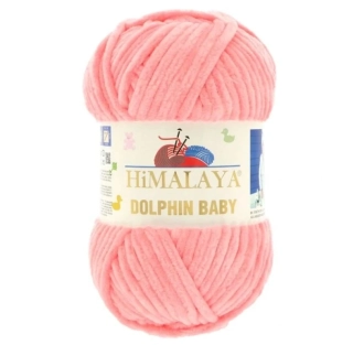 Pletací příze Dolphin Baby / 80346 - lososově růžová