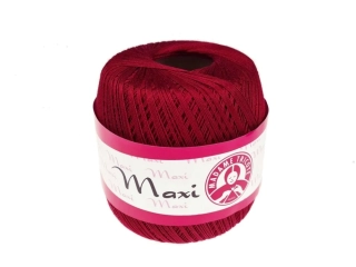 Háčkovací příze Maxi / 5537 - bordová