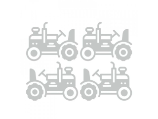 Reflexní nažehlovací potisk - traktor II (4 kusy)