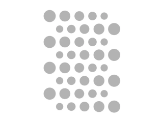 Reflexní nažehlovací potisk - puntíky (40 kusů)