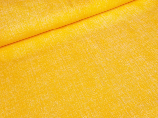 Bavlněné plátno Lněný efekt - oranžovožlutá