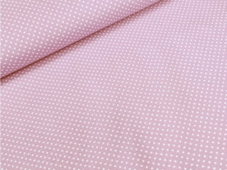 Bavlněné plátno - Puntíky 2 mm na starofialové