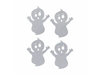 Reflexní nažehlovací potisk - duch (4 kusy)