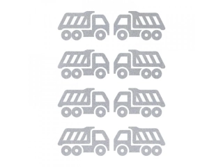 Reflexní nažehlovací potisk - nákladní auto (8 kusů)